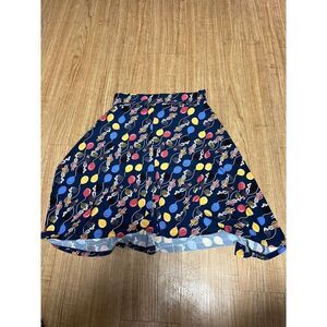 LULAROE Size 14 GIRLS SKIRT Azure LOOKING AT BALLOONS, Flare‎
